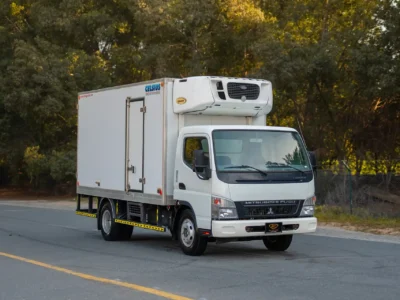 2016 Mitsubishi Canter Freezer Box 4.0L 4-Cylinder Diesel Engine Manual White Blue Truck GCC