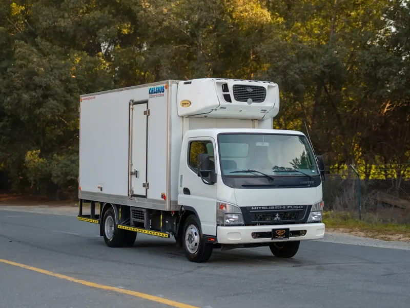2016 Mitsubishi Canter Freezer Box 4.0L 4-Cylinder Diesel Engine Manual White Blue Truck GCC