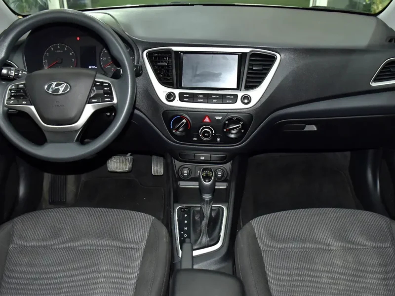 2022 Hyundai Accent Comfort 1.6-litre 4-Cylinder Petrol Engine White Black Sedan