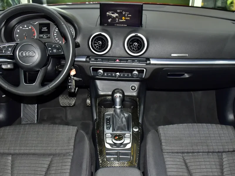 2020 Audi A3 1.0 TFSI S Tronic 1.0L Turbocharged 3-cylinder Petrol Red Black Sedan GCC Specs