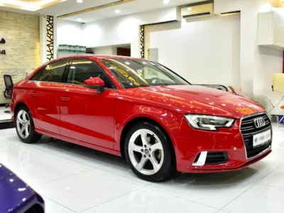2020 Audi A3 1.0 TFSI S Tronic 1.0L Turbocharged 3-cylinder Petrol Red Black Sedan GCC Specs