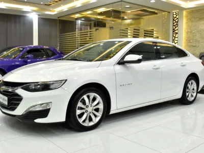 2021 Chevrolet Malibu LS 1.5 Litres Turbo 4-cylinder Petrol Engine White Grey Sedan GCC