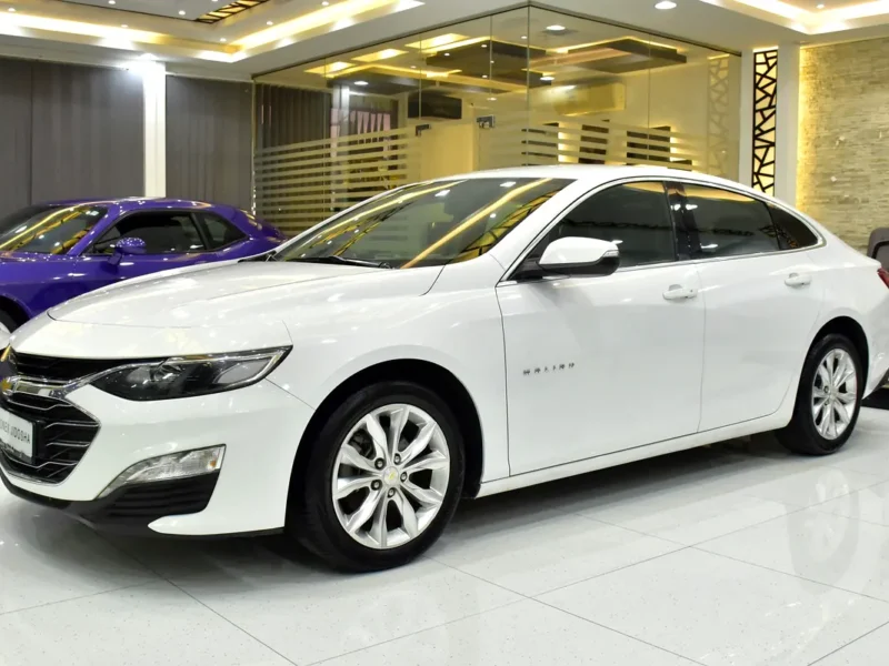 2021 Chevrolet Malibu LS 1.5 Litres Turbo 4-cylinder Petrol Engine White Grey Sedan GCC