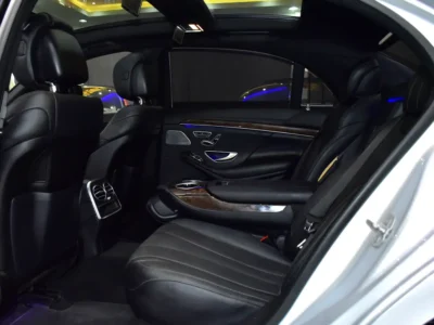 2016 Mercedes-Benz S 550 4.7 Litres Twin-Turbo V8 Petrol Engine Silver Black Sedan American Specs