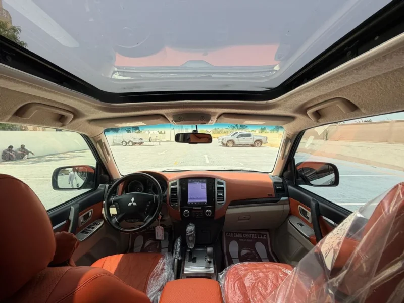 2017 Mitsubishi Pajero 3.5L 6 Cylinders Petrol Engine White Tan SUV Full Option GCC Signature Version