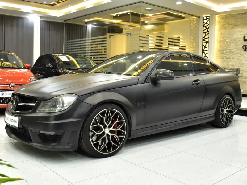 2013 Mercedes-Benz C-Class C63 AMG 6.3 Litres V8 Petrol Engine Black Coupe GCC Specs