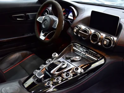 2016 Mercedes-Benz AMG GT S 4.0-liter Twin-Turbocharged V8 Engine Grey Black Sports Car