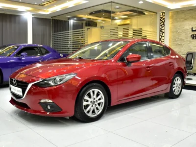 2015 Mazda 3 S Grade 2.5L 4-Cylinder Skyactiv-G Petrol Engine Red Beige GCC Specs