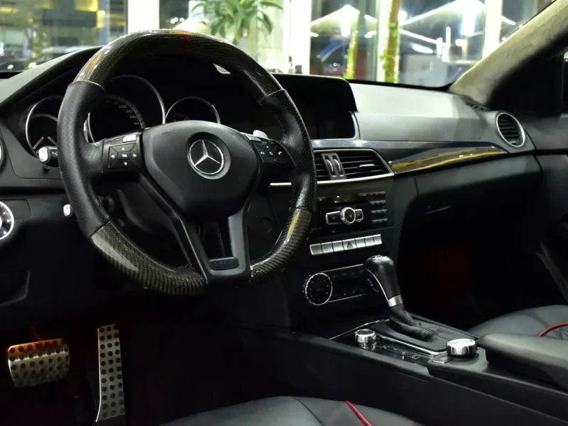 2013 Mercedes-Benz C-Class C63 AMG 6.3 Litres V8 Petrol Engine Black Coupe GCC Specs