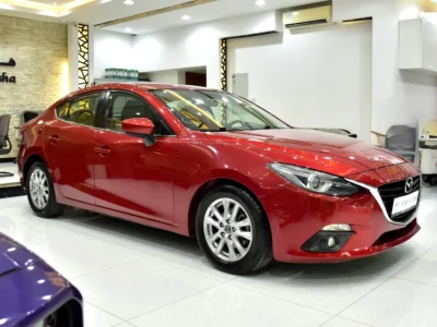 2015 Mazda 3 S Grade 2.5L 4-Cylinder Skyactiv-G Petrol Engine Red Beige GCC Specs
