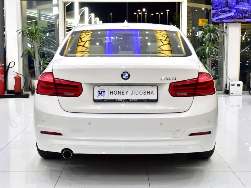 2016 BMW 3-Series 318i 1.5-liter Turbocharged 3-cylinder Engine White Beige Sedan GCC