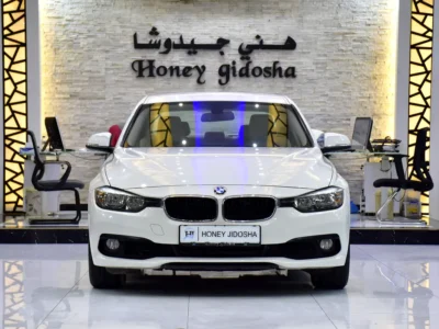 2016 BMW 3-Series 318i 1.5-liter Turbocharged 3-cylinder Engine White Beige Sedan GCC