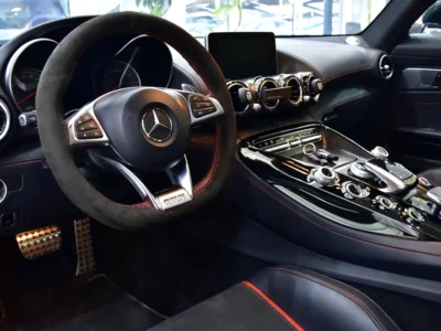 2016 Mercedes-Benz AMG GT S 4.0-liter Twin-Turbocharged V8 Engine Grey Black Sports Car