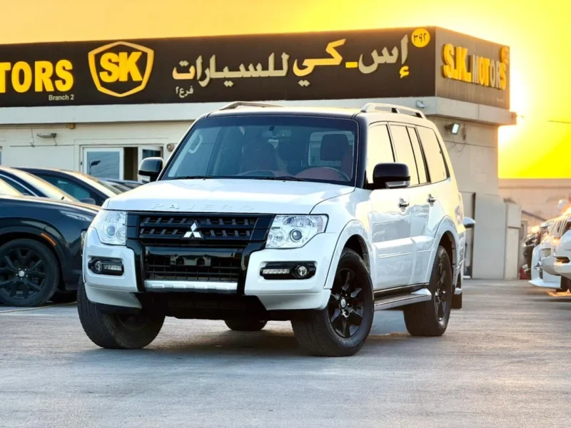 2017 Mitsubishi Pajero 3.5L 6 Cylinders Petrol Engine White Tan SUV Full Option GCC Signature Version