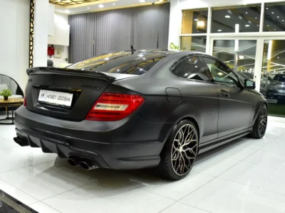 2013 Mercedes-Benz C-Class C63 AMG 6.3 Litres V8 Petrol Engine Black Coupe GCC Specs