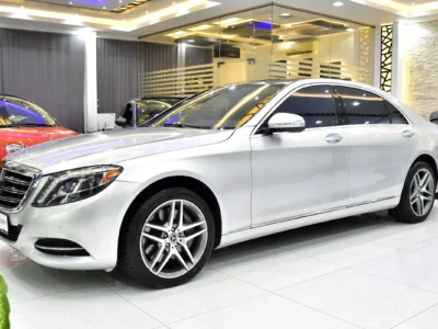 2016 Mercedes-Benz S 550 4.7 Litres Twin-Turbo V8 Petrol Engine Silver Black Sedan American Specs