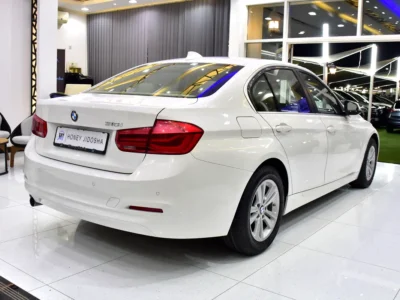 2016 BMW 3-Series 318i 1.5-liter Turbocharged 3-cylinder Engine White Beige Sedan GCC
