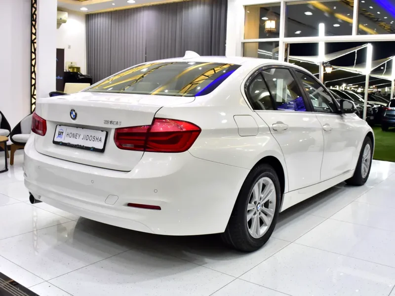 2016 BMW 3-Series 318i 1.5-liter Turbocharged 3-cylinder Engine White Beige Sedan GCC