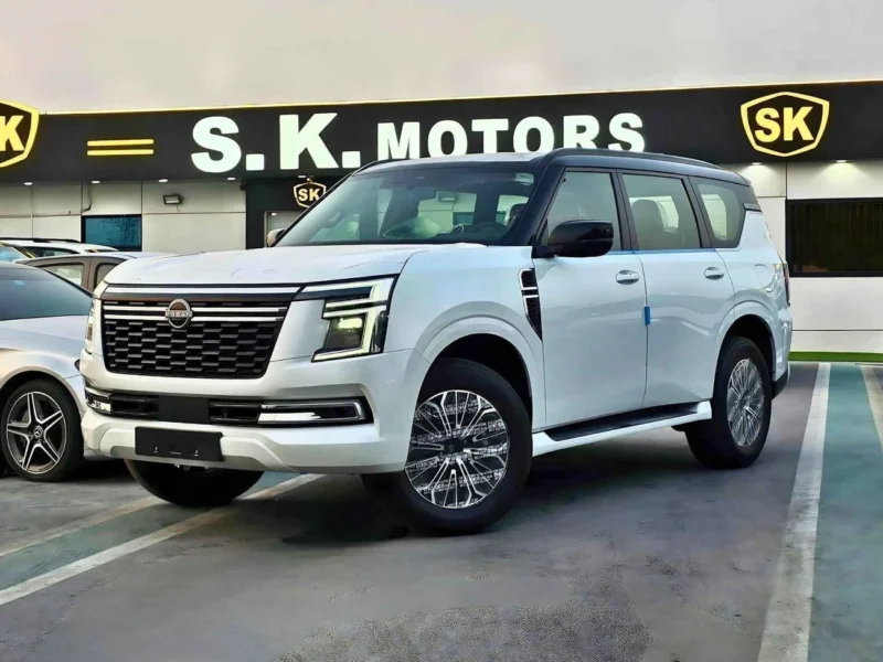 2026 Nissan Patrol SE PLATINUM 3.8-liter V6 Petrol Engine White Red SUV GCC Specs