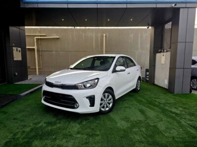 2023 Kia Pegas EX 1.4 Litres V4 Petrol Engine White Grey Sedan GCC Specs LADY DRIVEN