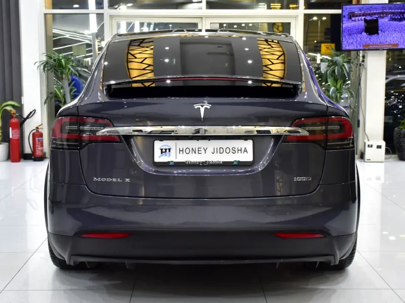 2019 Tesla Model X 100D Electric Vehicle Grey Beige SUV GCC Specs Automatic