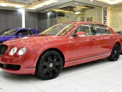 2007 Bentley Flying Spur 6.0-liter Twin-turbocharged W12 Engine Orange Beige Sedan