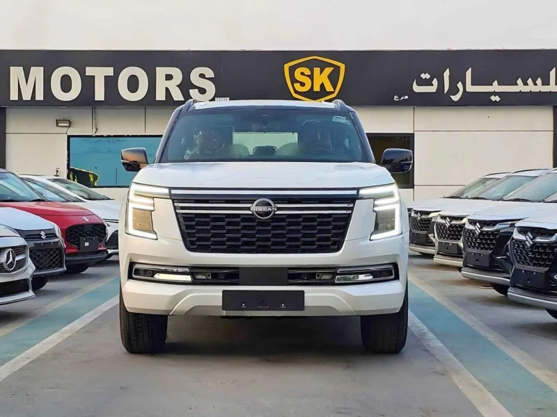 2026 Nissan Patrol SE PLATINUM 3.8-liter V6 Petrol Engine White Red SUV GCC Specs