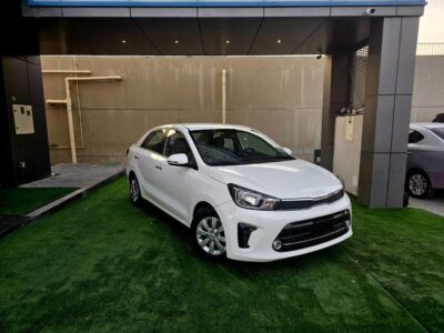 2023 Kia Pegas EX 1.4 Litres V4 Petrol Engine White Grey Sedan GCC Specs LADY DRIVEN