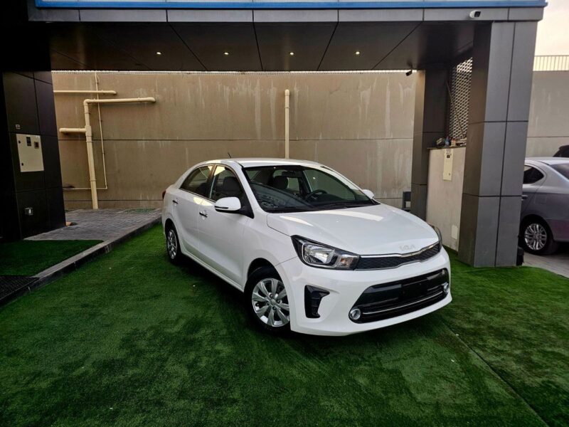 2023 Kia Pegas EX 1.4 Litres V4 Petrol Engine White Grey Sedan GCC Specs LADY DRIVEN