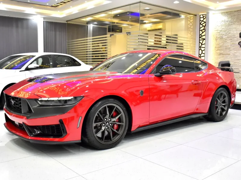 2025 Ford Mustang Dark Horse 5.0-liter Coyote V8 Petrol Engine Red Black Coupe GCC Specs