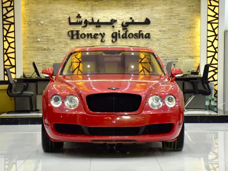 2007 Bentley Flying Spur 6.0-liter Twin-turbocharged W12 Engine Orange Beige Sedan