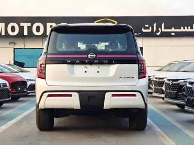 2026 Nissan Patrol SE PLATINUM 3.8-liter V6 Petrol Engine White Red SUV GCC Specs