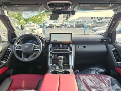 2025 Toyota Land Cruiser GR SPORT 3.5 Litres PETROL V6 Engine White Red SUV GCC