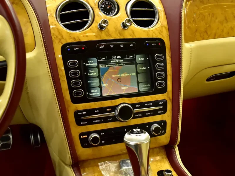 2007 Bentley Flying Spur 6.0-liter Twin-turbocharged W12 Engine Orange Beige Sedan