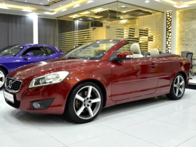2011 Volvo C-Class T5 Prestige 2.5-liter Turbocharged inline-five Engine Red Beige Convertible GCC