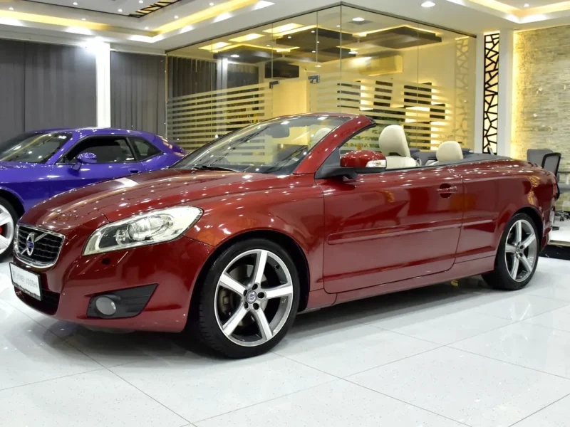 2011 Volvo C-Class T5 Prestige 2.5-liter Turbocharged inline-five Engine Red Beige Convertible GCC