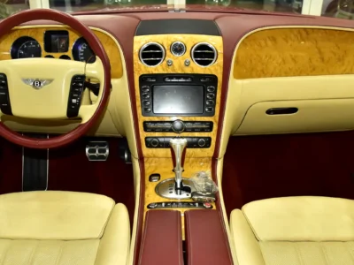 2007 Bentley Flying Spur 6.0-liter Twin-turbocharged W12 Engine Orange Beige Sedan