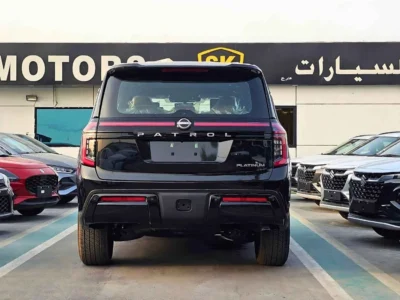 2026 Nissan Patrol SE PLATINUM 3.8-liter V6 Petrol Engine Black Brown SUV GCC Specs