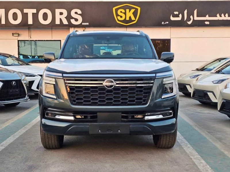 2026 Nissan Patrol SE PLATINUM 3.8-liter V6 Petrol Engine Green Red SUV GCC Specs