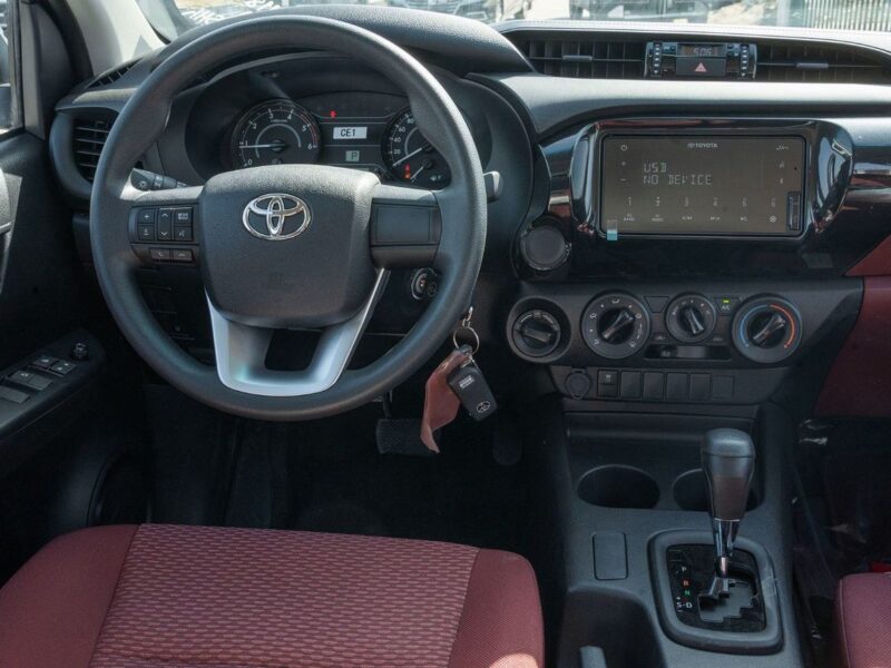 2026 Toyota Hilux DLX 2.4 Litres 4 Cylinders Diesel Engine AT White Red Pickup Truck GCC