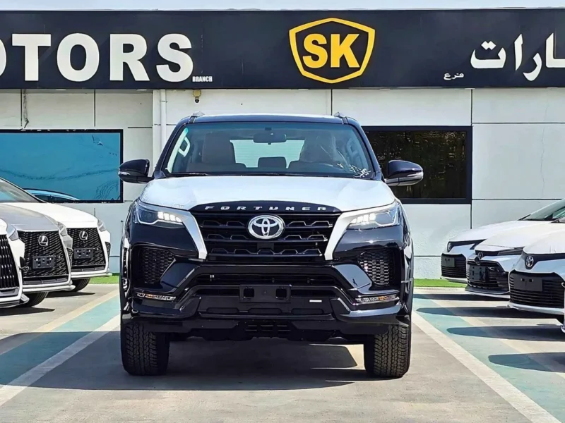 2025 Toyota Fortuner SR5 2.7 Litres PETROL V4 Engine Black Tan SUV GCC Specs