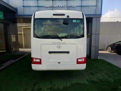 2020 Toyota Coaster V4 Petrol Engine 2.7 Litres White Beige Bus GCC Specs