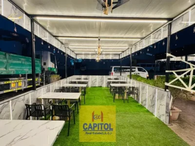 Restaurant Ready Warehouse with Huge Outdoor Space