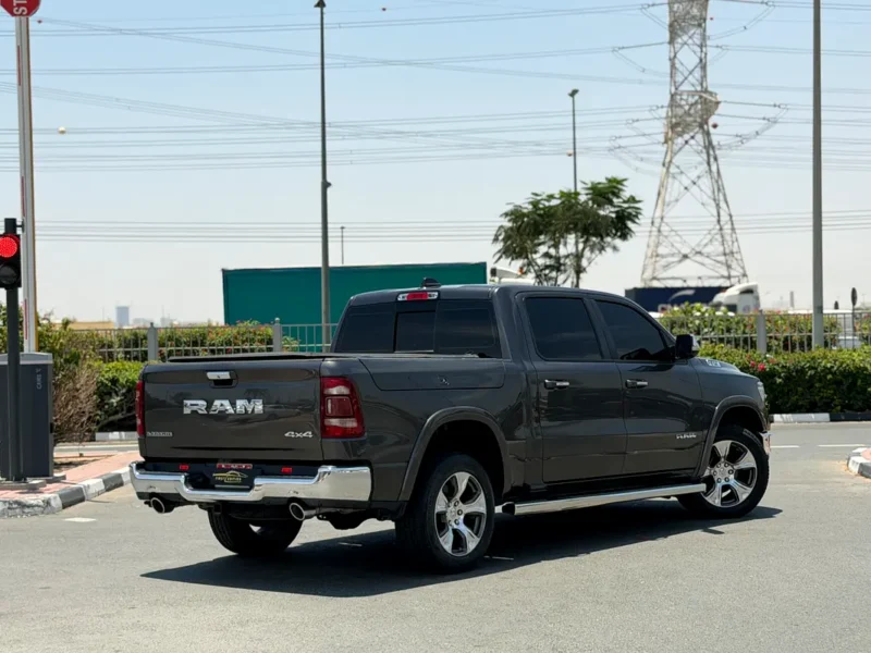 2020 RAM 1500 Laramie Double Cab 8 Cylinders Petrol Engine Grey Brown Pickup Truck GCC Specs