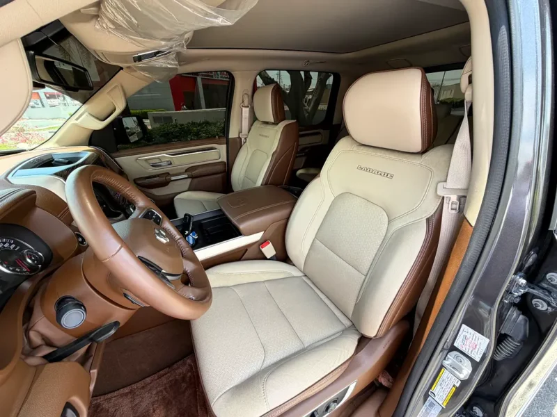 2020 RAM 1500 Laramie Double Cab 8 Cylinders Petrol Engine Grey Brown Pickup Truck GCC Specs