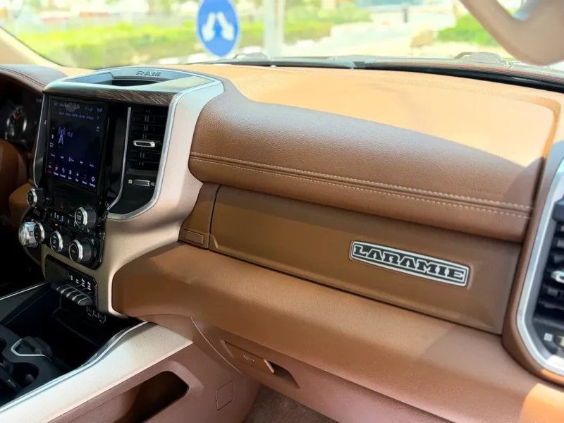 2020 RAM 1500 Laramie Double Cab 8 Cylinders Petrol Engine Grey Brown Pickup Truck GCC Specs