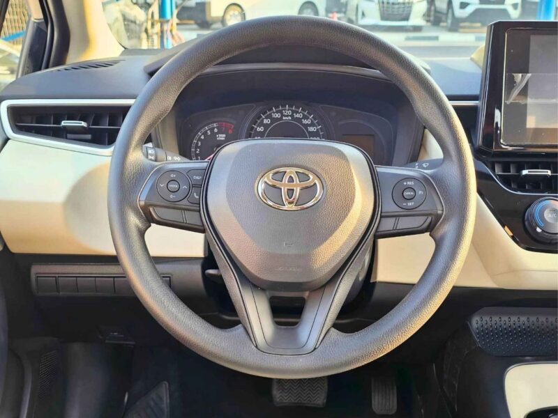 2025 Toyota Corolla XLI 1.6 Litres V4 PETROL Engine Black Beige Sedan GCC Specs