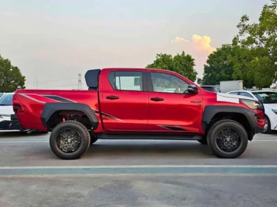 2025 Toyota Hilux GR SPORT DUAL TONE 4.0 Litres V6 Petrol Engine Red Black Pickup Truck