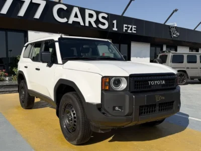 2024 TOYOTA LAND CRUISER PRADO 2.4L Turbocharged 4-Cylinder Engine White Grey SUV