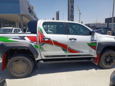 2025 Toyota Hilux GR SPORT 2.8 Litres V4 Diesel Engine White maroon Pickup Truck GCC